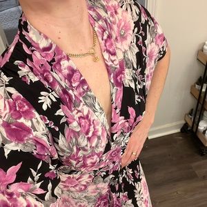Sexy silk Christy Dawn dress with gorgeous floral pattern.